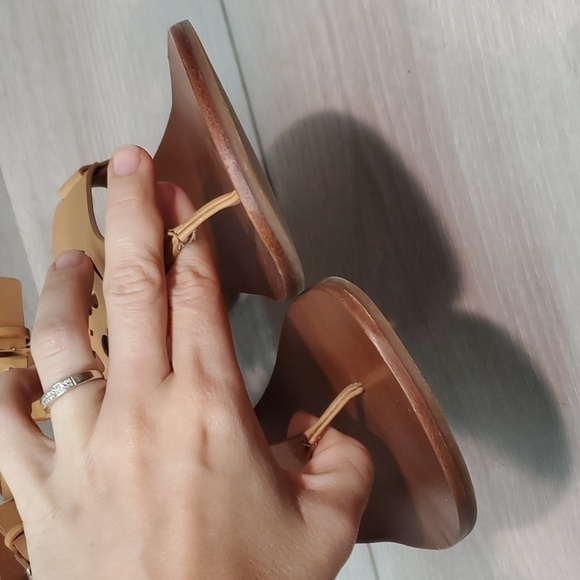 Tory Burch Womens "Like New" Zoey Ankle Leather Wedge Sandals shoes sz 9M - Picture 5 of 11